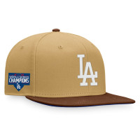 Adult Men's Los Angeles Dodgers Baseball Side Patch Snapback Hat - Khaki/Brown