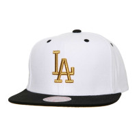 Adult Men's Los Angeles Dodgers Mitchell & Ness Cooperstown Collection MVP Snapback Hat - White/Black