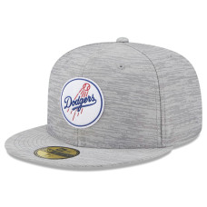 Adult Men's Los Angeles Dodgers New Era 2023 Clubhouse 59FIFTY Fitted Hat - Gray