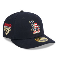 Adult Men's Los Angeles Dodgers New Era 2023 Fourth of July Low Profile 59FIFTY Fitted Hat - Navy