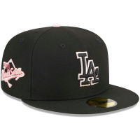 Adult Men's Los Angeles Dodgers New Era Pastel Undervisor 59FIFTY Fitted Hat - Black