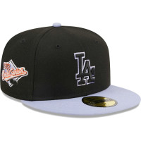 Adult Men's Los Angeles Dodgers New Era Side Patch 59FIFTY Fitted Hat - Black