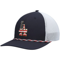 Adult Men's Los Angeles Dodgers '47 Flag Fill Trucker Snapback Hat - Navy/White