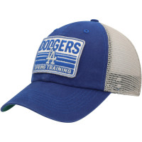 Adult Men's Los Angeles Dodgers '47 Four Stroke Clean Up Trucker Snapback Hat - Royal/Tan