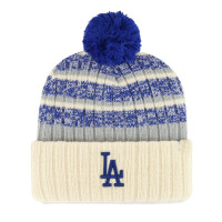 Adult Men's Los Angeles Dodgers '47 Tavern Cuffed Knit Hat with Pom - Natural