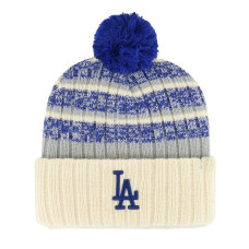 Adult Men's Los Angeles Dodgers '47 Tavern Cuffed Knit Hat with Pom - Natural