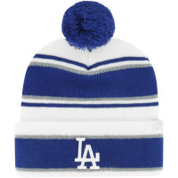 Youth Boys Los Angeles Dodgers '47 Stripling Cuffed Knit Hat with Pom - White/Royal