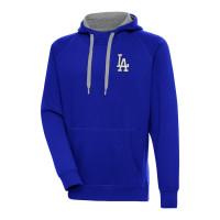 Adult Men's Los Angeles Dodgers Antigua Metallic Victory Pullover baseball Hoodie - Royal Adult Men's Los Angeles Dodgers Antigua Metallic Victory Pullover baseball Hoodie - Royal