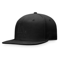 Adult Men's Los Angeles Dodgers Baseball Black on Black Snapback Hat