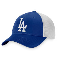 Adult Men's Los Angeles Dodgers Baseball Cooperstown Collection Core Trucker Snapback Hat - Royal/White