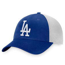 Adult Men's Los Angeles Dodgers Baseball Cooperstown Collection Core Trucker Snapback Hat - Royal/White