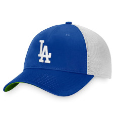 Adult Men's Los Angeles Dodgers Baseball First World Series Patch Team Trucker Snapback Hat - Royal/White