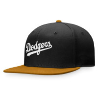 Adult Men's Los Angeles Dodgers Baseball Fitted Hat - Black/Khaki