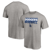 Adult Men's Los Angeles Dodgers Baseball Gain Ground baseball T-shirt - Heather Gray