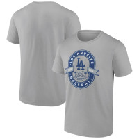 Adult Men's Los Angeles Dodgers Baseball Glory Bound Bleed Blue baseball T-shirt - Heather Gray