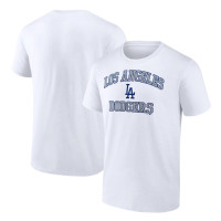 Adult Men's Los Angeles Dodgers Baseball Heart and Soul baseball T-shirt - White