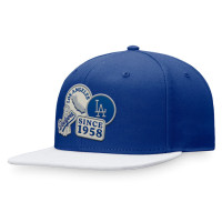 Adult Men's Los Angeles Dodgers Baseball Heritage Patch Fitted Hat - Royal/White