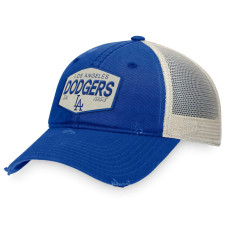 Adult Men's Los Angeles Dodgers Baseball Patch Trucker Adjustable Hat - Royal