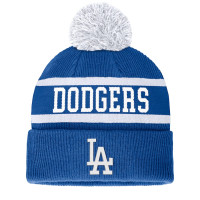 Adult Men's Los Angeles Dodgers Baseball Secondary Cuffed Knit Hat with Pom - Royal