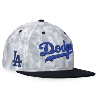 Adult Men's Los Angeles Dodgers Baseball Smoke Dye Fitted Hat - Black/White