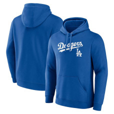 Adult Men's Los Angeles Dodgers Baseball Team Lockup Pullover baseball Hoodie - Royal