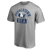 Adult Men's Los Angeles Dodgers Hometown Collection Dodgertown baseball T-shirt - Ash