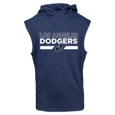 Adult Men's Los Angeles Dodgers Levelwear City Connect Throttle No Hitter baseball Hoodie Sleeveless baseball T-shirt - Navy