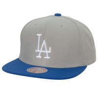 Adult Men's Los Angeles Dodgers Mitchell & Ness Cooperstown Collection Away Snapback Hat - Gray