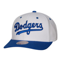 Adult Men's Los Angeles Dodgers Mitchell & Ness Cooperstown Collection Pro Crown Snapback Hat - White
