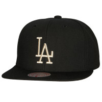 Adult Men's Los Angeles Dodgers Mitchell & Ness Cooperstown Collection True Classics Snapback Hat - Black