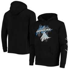Adult Men's Los Angeles Dodgers Mitchell & Ness Hyper Hoops Pullover baseball Hoodie - Black