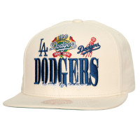 Adult Men's Los Angeles Dodgers Mitchell & Ness Reframe Retro Snapback Hat - Cream