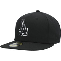 Adult Men's Los Angeles Dodgers New Era Black on Black Dub 59FIFTY Fitted Hat