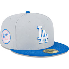 Adult Men's Los Angeles Dodgers New Era Dolphin 59FIFTY Fitted Hat - Gray/Blue