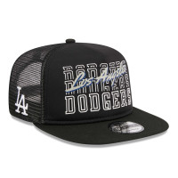 Adult Men's Los Angeles Dodgers New Era Street Team A-Frame Trucker 9FIFTY Snapback Hat - Black