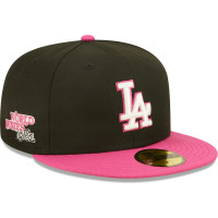 Adult Men's Los Angeles Dodgers New Era 1981 World Series Champions Passion 59FIFTY Fitted Hat - Black/Pink