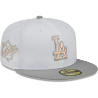 Adult Men's Los Angeles Dodgers New Era 1988 World Series Side Patch Undervisor 59FIFTY Fitted Hat - White/Gray