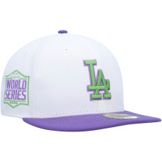 Adult Men's Los Angeles Dodgers New Era 2020 World Series Side Patch 59FIFTY Fitted Hat - White