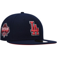 Adult Men's Los Angeles Dodgers New Era 40th Anniversary Lava Undervisor 59FIFTY Fitted Hat - Navy