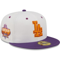 Adult Men's Los Angeles Dodgers New Era 40th Anniversary at Dodger Stadium Grape Lolli 59FIFTY Fitted Hat - White/Purple