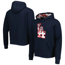 Adult Men's Los Angeles Dodgers New Era 4th of July Stars & Stripes Pullover baseball Hoodie - Navy