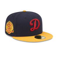 Adult Men's Los Angeles Dodgers New Era 60th Anniversary Primary Logo 59FIFTY Fitted Hat - Navy/Gold