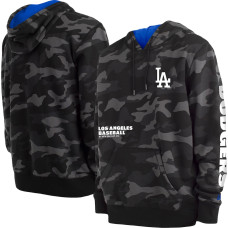 Adult Men's Los Angeles Dodgers New Era Camo Pullover baseball Hoodie - Black
