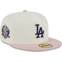 Adult Men's Los Angeles Dodgers New Era Chrome Rogue 59FIFTY Fitted Hat - White/Pink