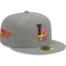 Adult Men's Los Angeles Dodgers New Era Color Pack 59FIFTY Fitted Hat - Gray