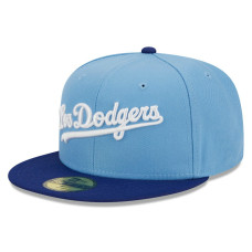Adult Men's Los Angeles Dodgers New Era Cooperstown Collection Retro City 59FIFTY Fitted Hat - Light Blue