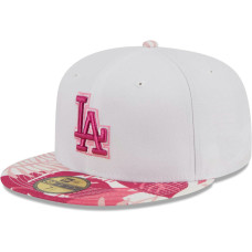 Adult Men's Los Angeles Dodgers New Era Flamingo 59FIFTY Fitted Hat - White/Pink Adult Men's Los Angeles Dodgers New Era Flamingo 59FIFTY Fitted Hat - White/Pink