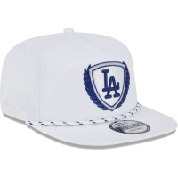 Adult Men's Los Angeles Dodgers New Era Golfer Tee 9FIFTY Snapback Hat - White