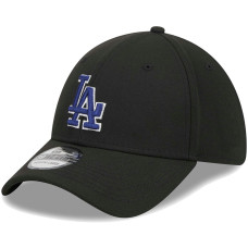 Adult Men's Los Angeles Dodgers New Era Logo 39THIRTY Flex Hat - Black