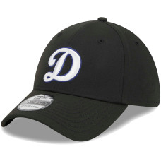 Adult Men's Los Angeles Dodgers New Era Logo 39THIRTY Flex Hat - Black